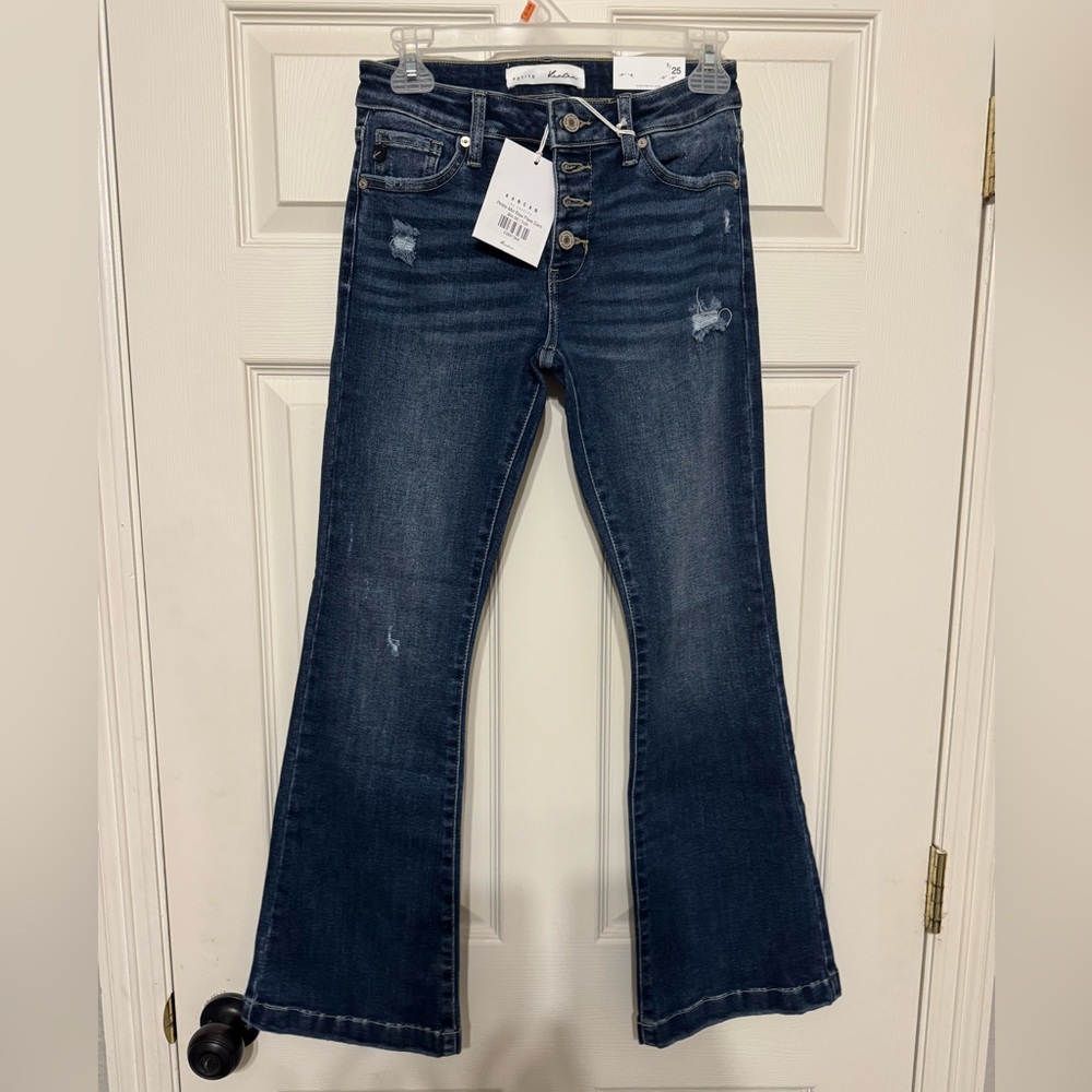 KanCan Dark Blue Flare Jeans